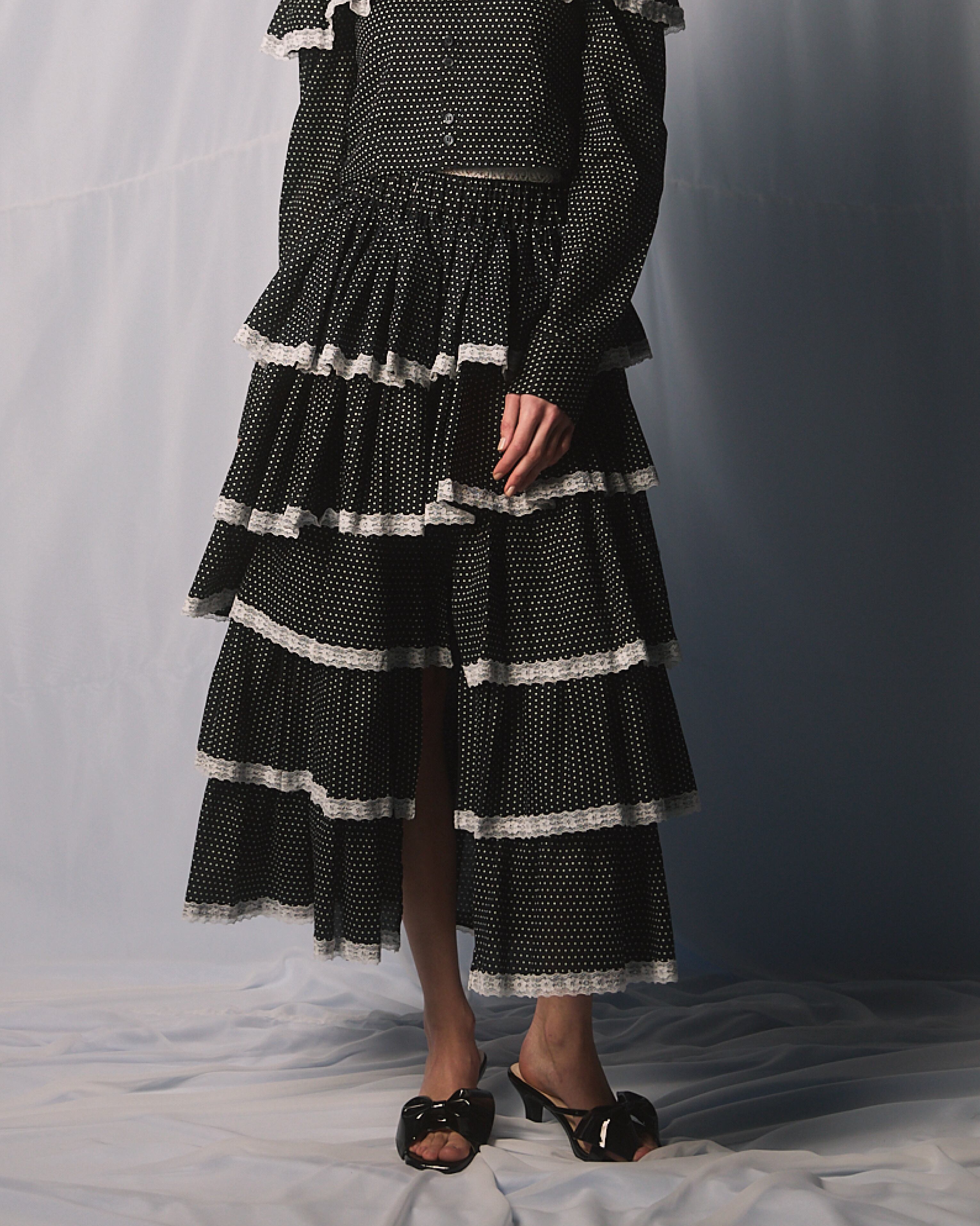 S/S アシンメトリーシャツロングスカート | lilLilly official webstore