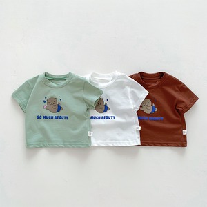【BABY】夏新作カートゥーンアシカ英字Tシャツ 全3色