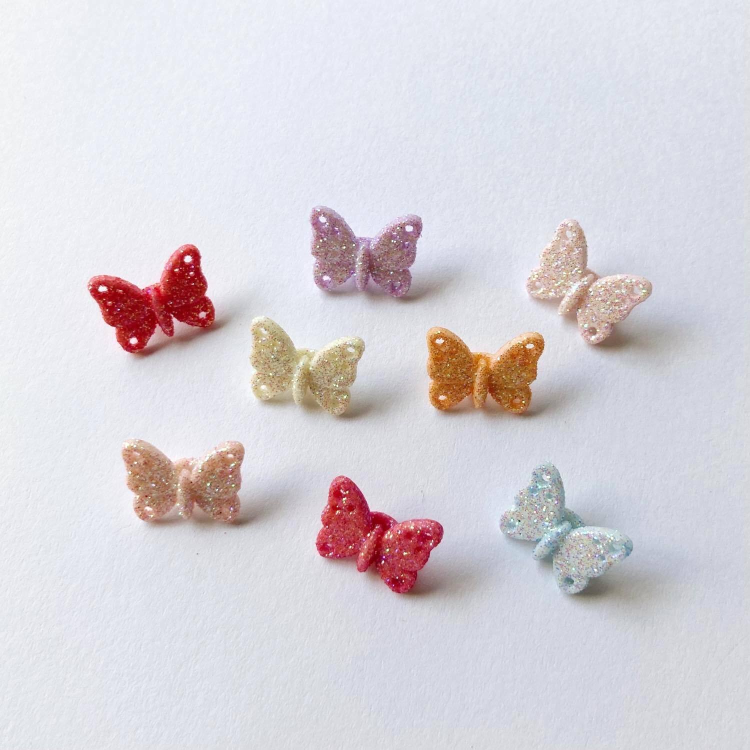 再入荷〉JJボタン ラメ蝶々ボタンパック（8p） | Dua-アクセサリー