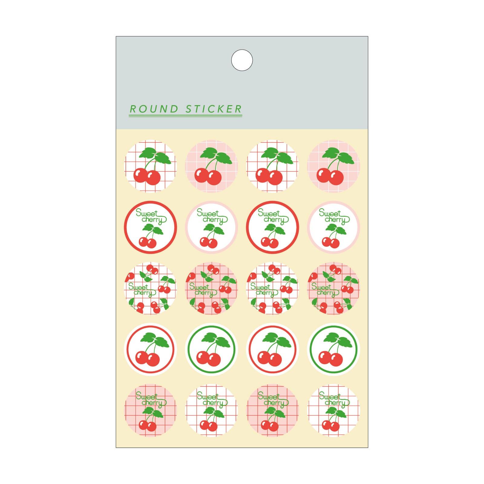 シモジマ×フロンティア チェリー 丸シール CA20