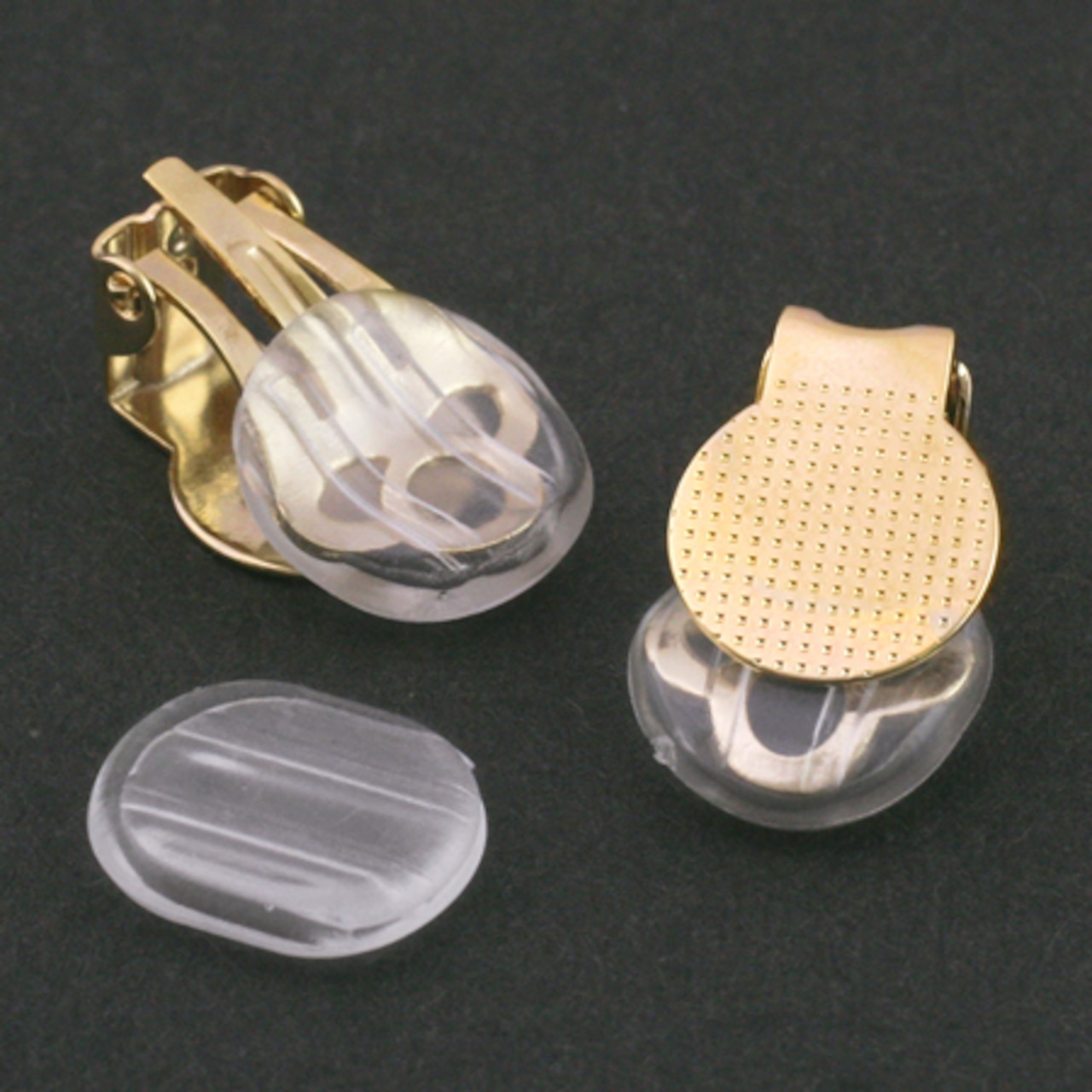 【イヤリング用】クリップイヤリング用ゴム(大)1ペア