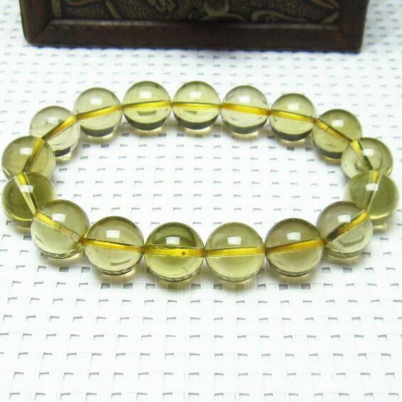 ミルキークォーツ イエロー ブレスレット 12mm 111-1753