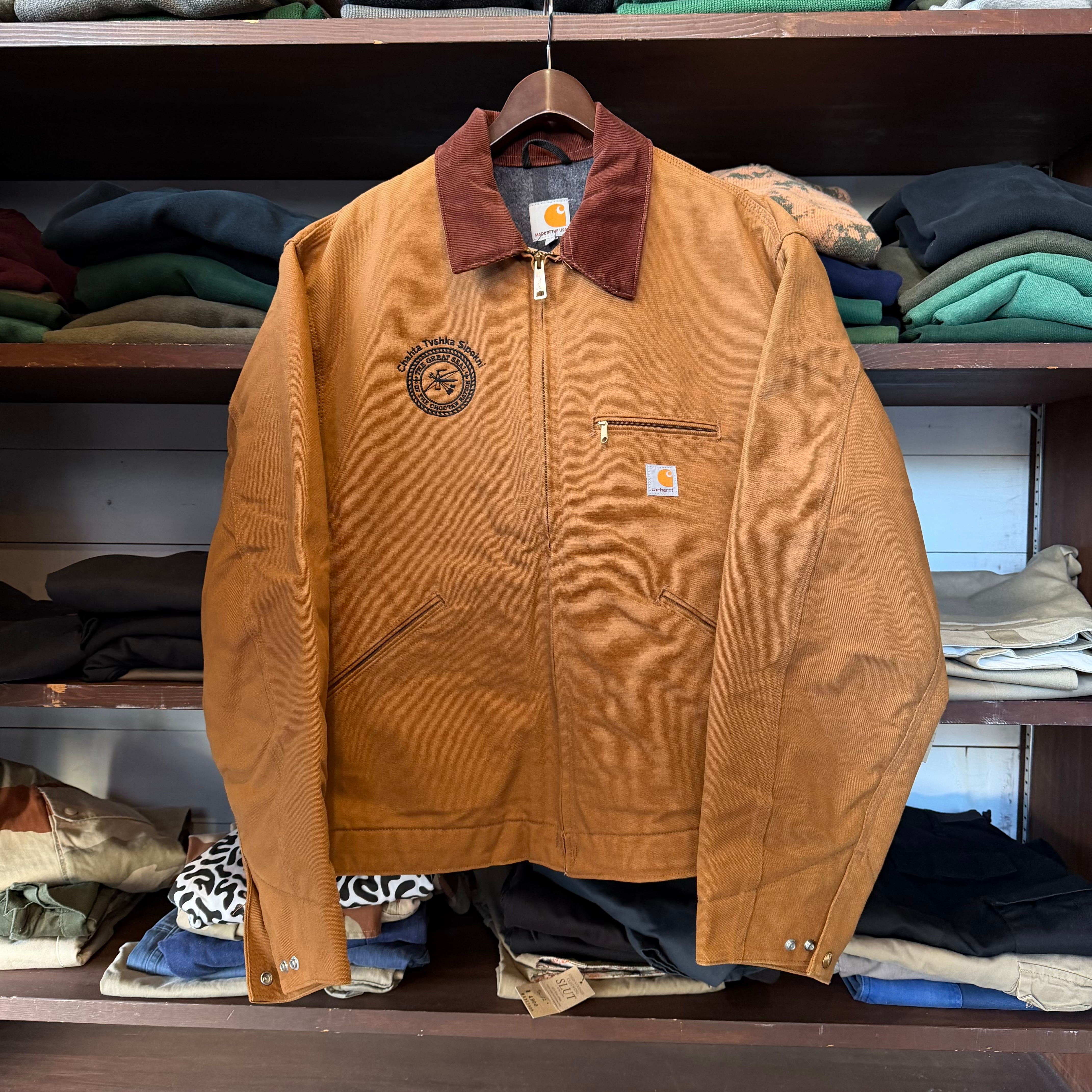 USA製” Carhartt Detroit Jacket (Brown) Size：XL カーハート