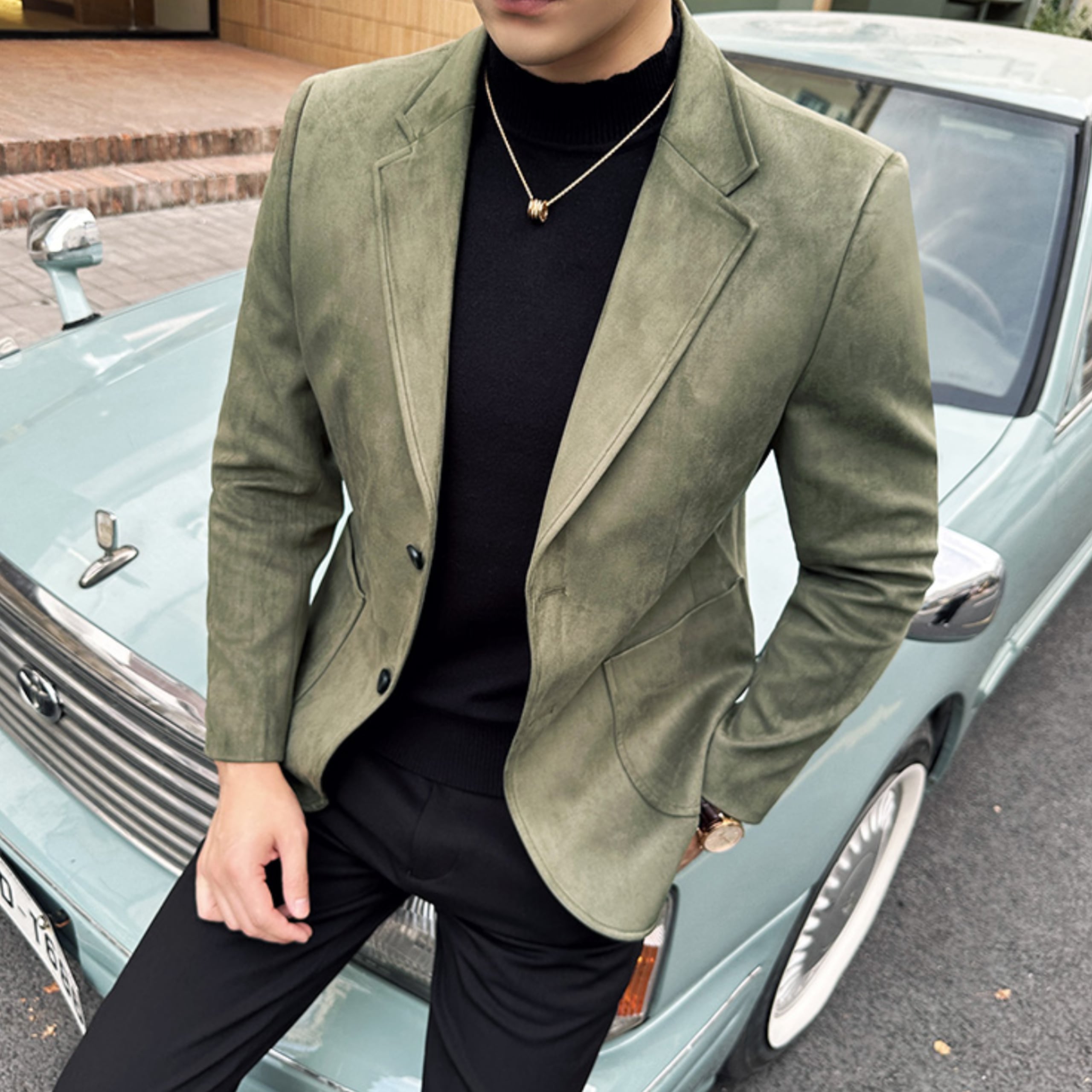 スエードテーラードジャケット(4color) M0725