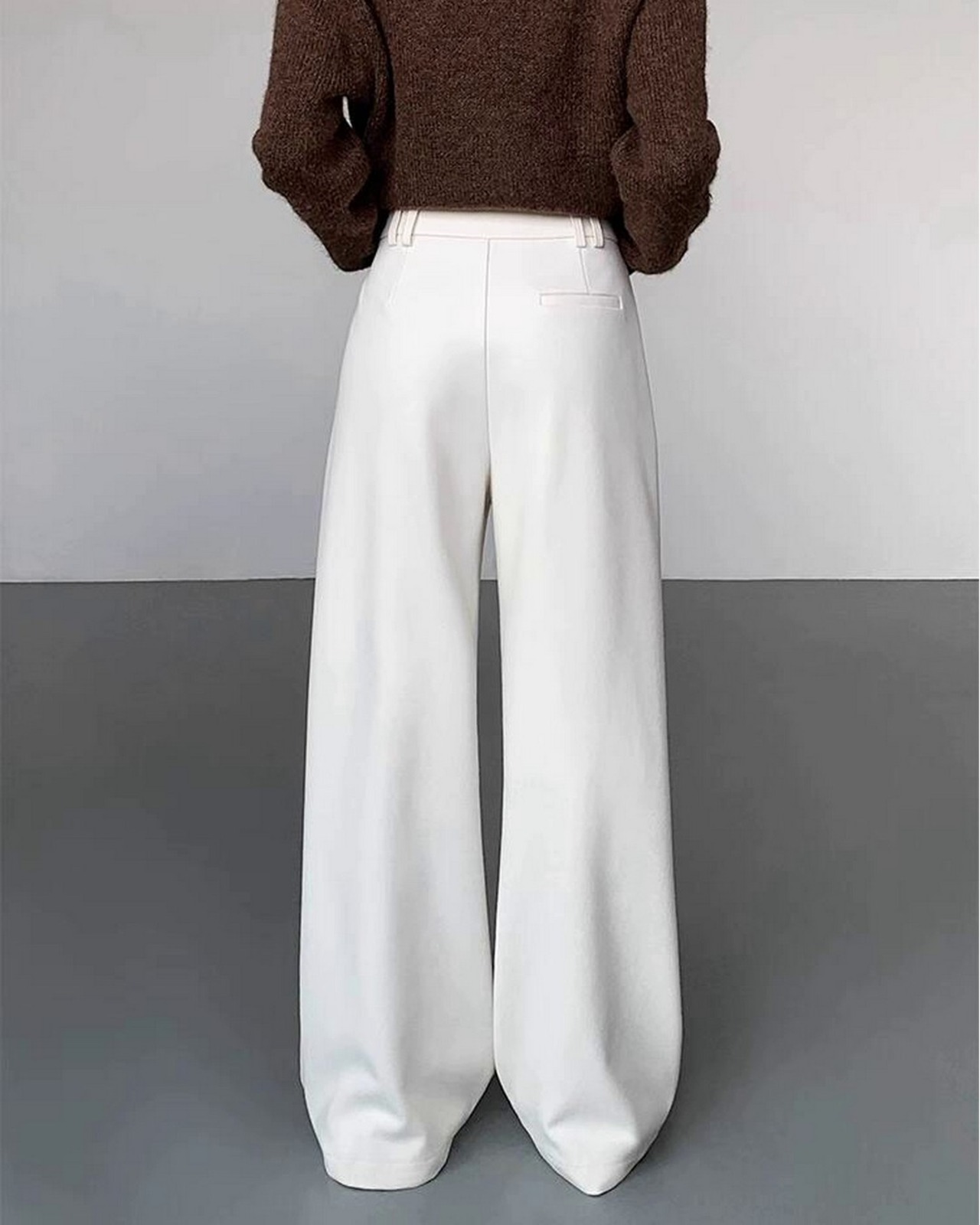 センタープレスワイドレッグパンツ 2color A0348 - 4