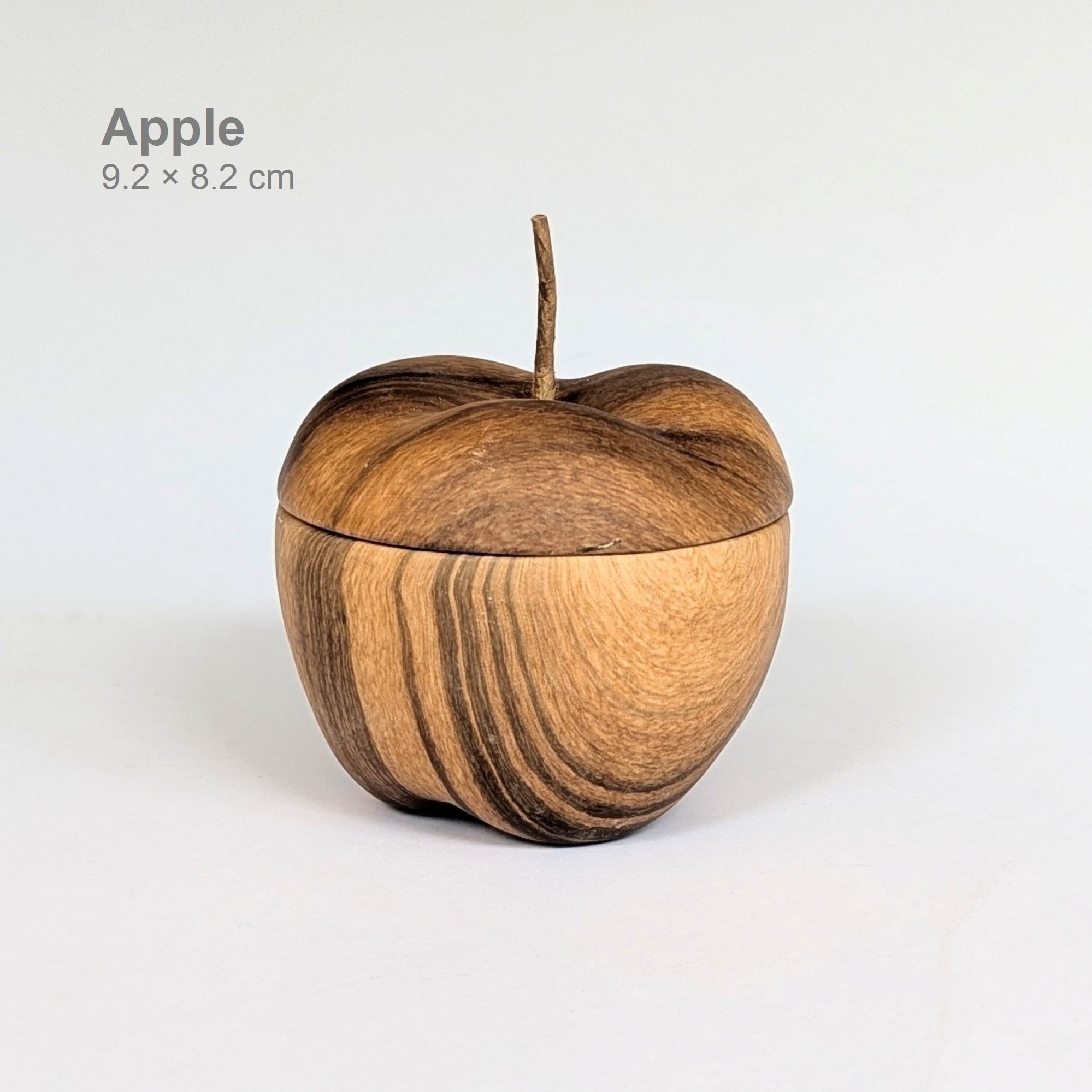 ヴィンテージ　カントリー雑貨／Apple 木製スタンドオブジェ WOOD GRAIN CERAMIC JAR : Apple | BamBooks the Heritage