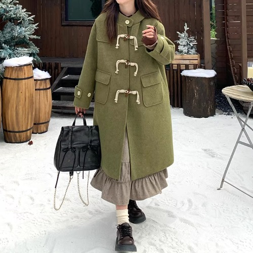 トグルボタンダッフルコート ・9698