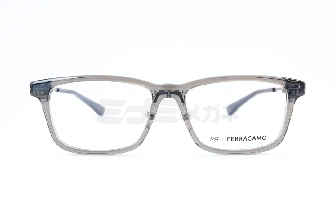 999.9×Ferragamo クリア メガネ SF9017 021 コラボモデル アジアン
