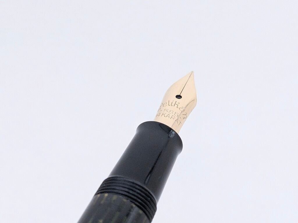 60s ペリカン 400 黒縞 Pelikan 400 （オーブリーク・中字） 14K