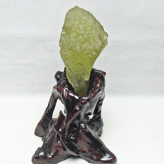 リビアングラス 原石 台座付属 一点物 199-973