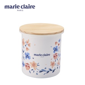 マリ・クレール「marie claire」ホーローキャニスター・MCY-13／750ml 保存 保存容器 紅茶 珈琲 豆 茶葉 砂糖 塩 ティー コーヒー カフェ シュガー ソルト TEA COFFEE SUGAR SALT STOCK キッチン グッズ 可愛い ギフト　4589700557947