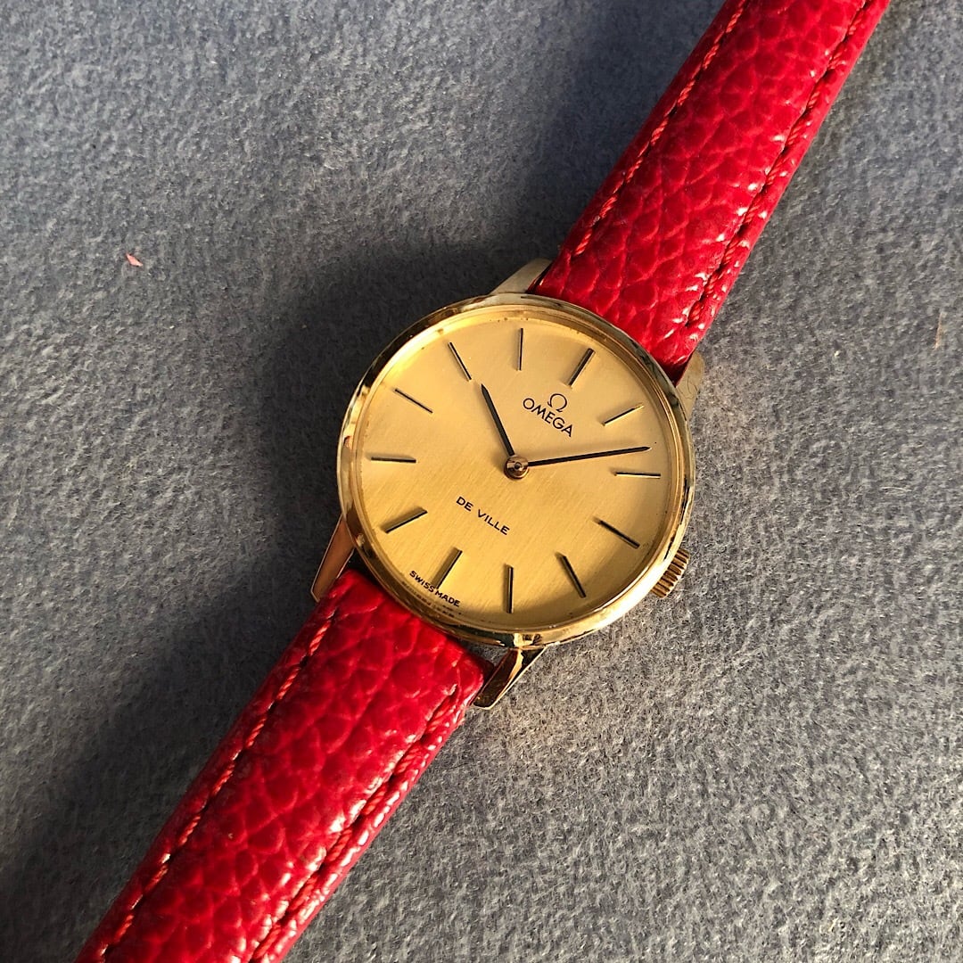 【動作良好】1973年 OMEGA デビル 自動巻き シルバー スイス製