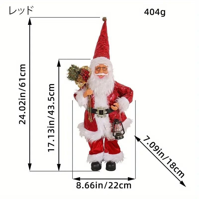オブジェ 人形 クリスマス インテリア サンタクロース 屋内 レッド