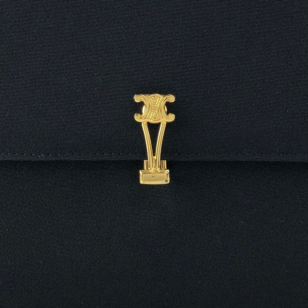 CELINE セリーヌ ショルダーバッグ ブラック トリオンフ キャンバス