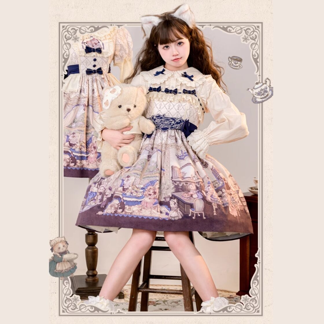 ロリータファッション通販 SEASONZ ゆめかわ ワンピース 半袖