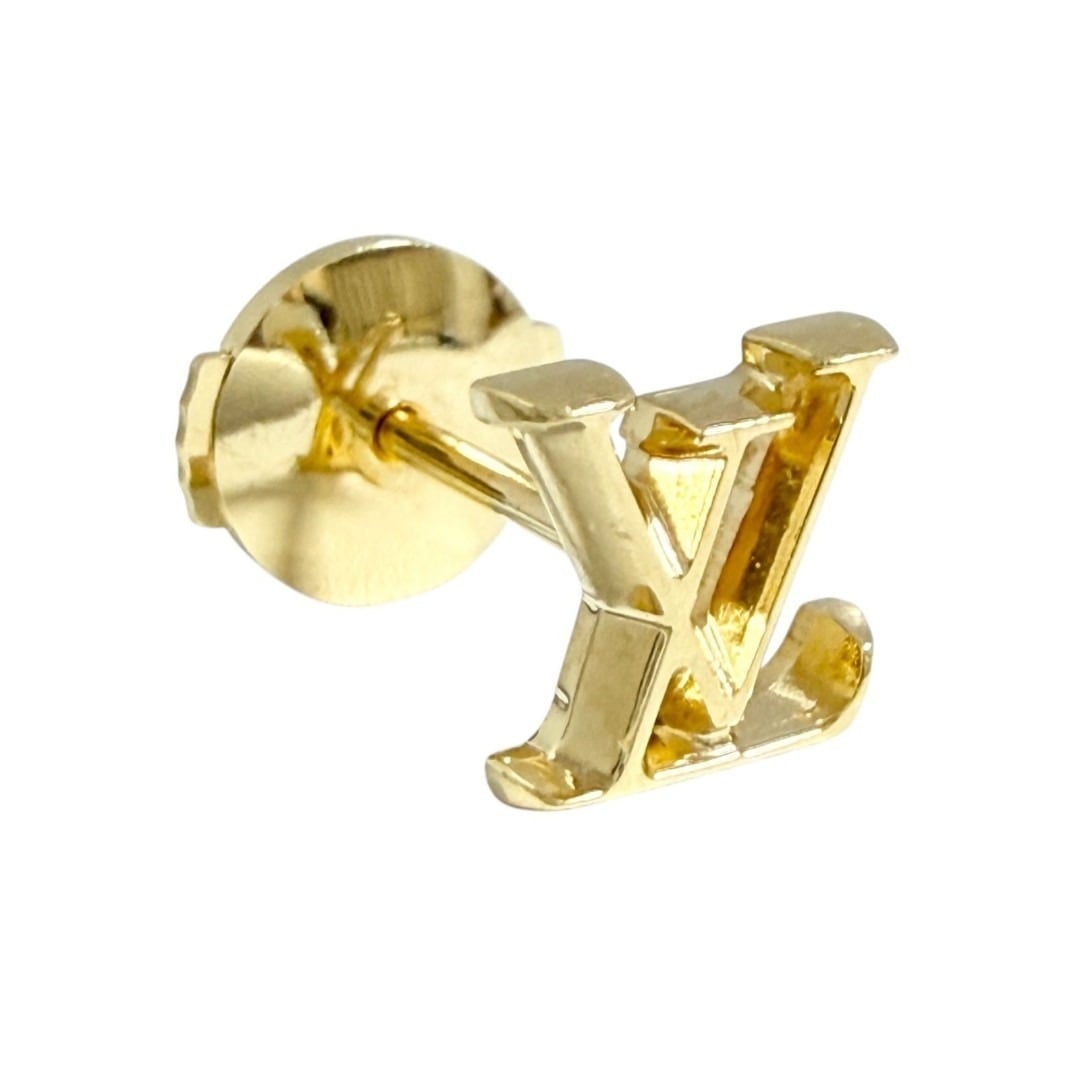 ルイヴィトン メンズ LV ピラミダル シングル ピアス 片耳用 K18