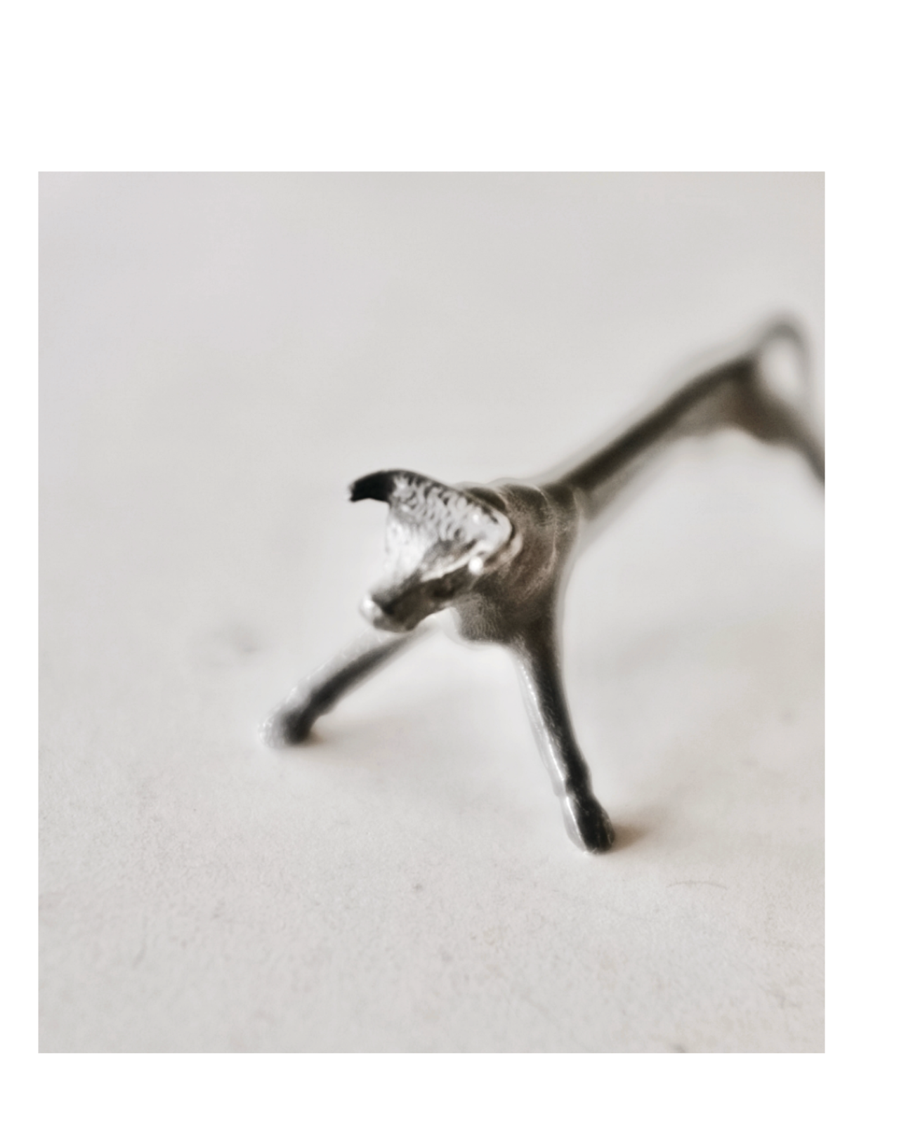 フランス 黙想する動物たちとカトラリーレスト 雄牛さん アンティーク