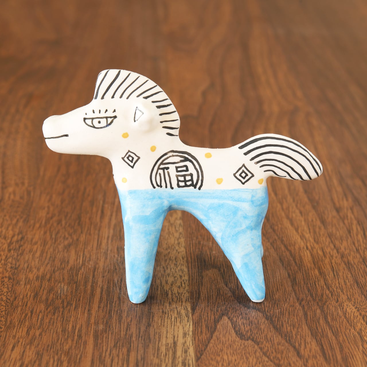 山口祥治 干支フィギュア 午(ウマ)「ウマジャロウ UJ-142」 工房:喜鶴製陶(有田焼)