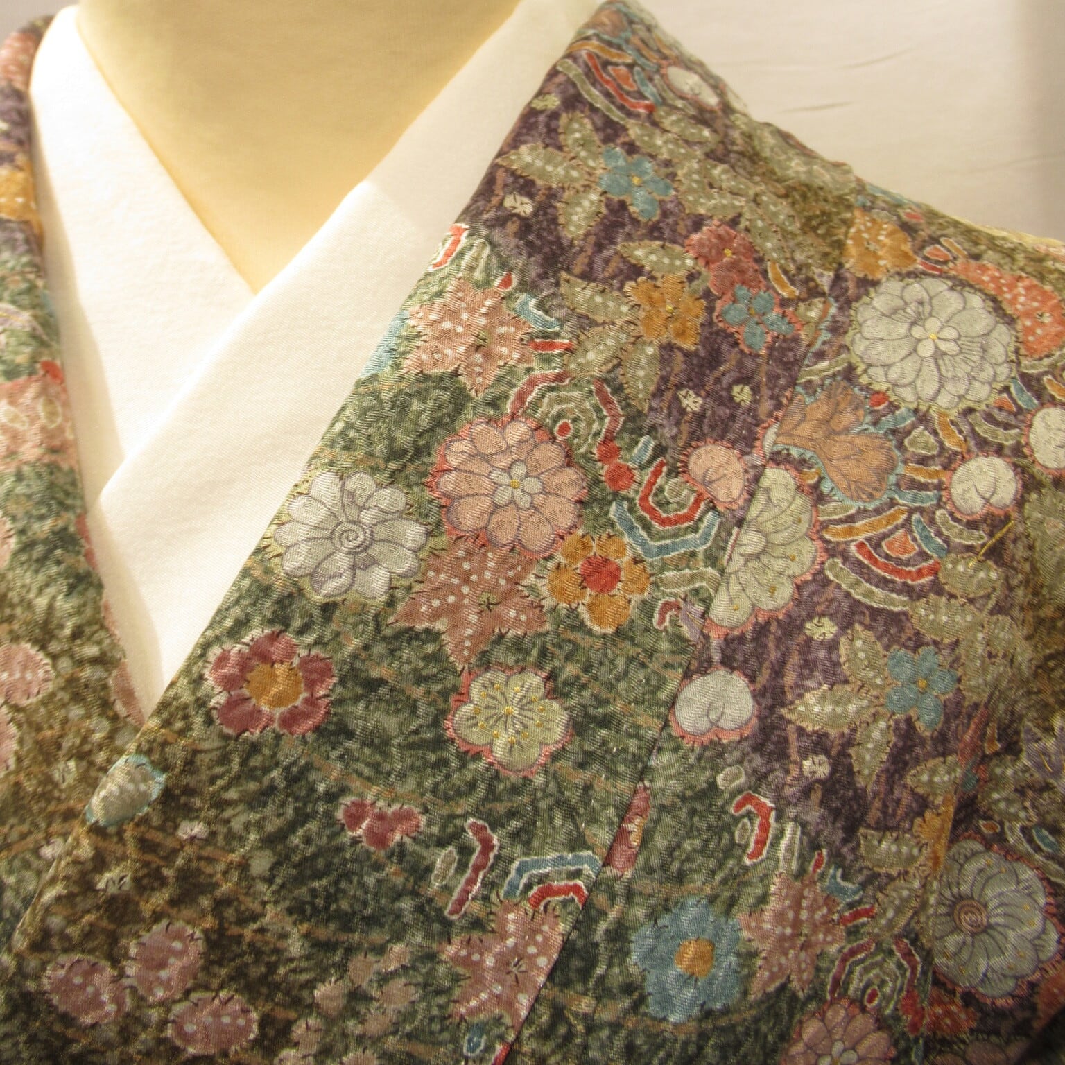 1938辻が花文様小紋と洒落袋帯セット Komon and obi | リサイクル着物