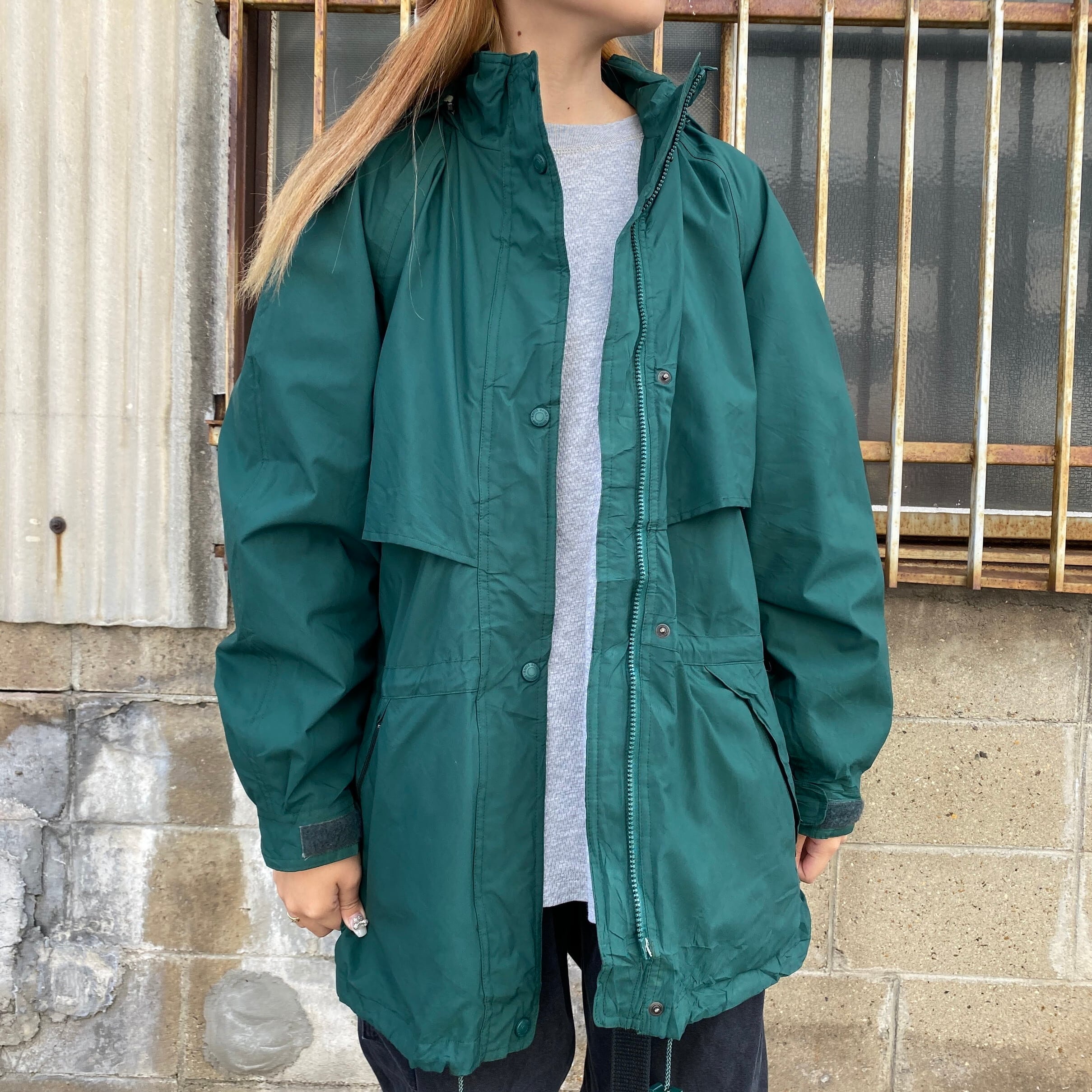 00年代 Eddie Bauer エディーバウアー ゴアテックス マウンテンパーカー レディースM 古着 00s GORE-TEX フード着脱式  グリーン 緑【アウトドアジャケット】【HA10】【cs2212-10a】【AN20】 | cave 古着屋【公式】古着通販サイト