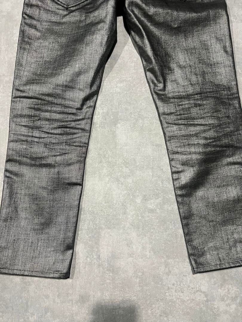 saint laurent 18ss シルバー デニム スキニー | CHASE