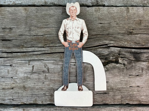 50s Lee RIDERS PAPER SIGN