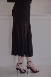 Asymmetrical long dress