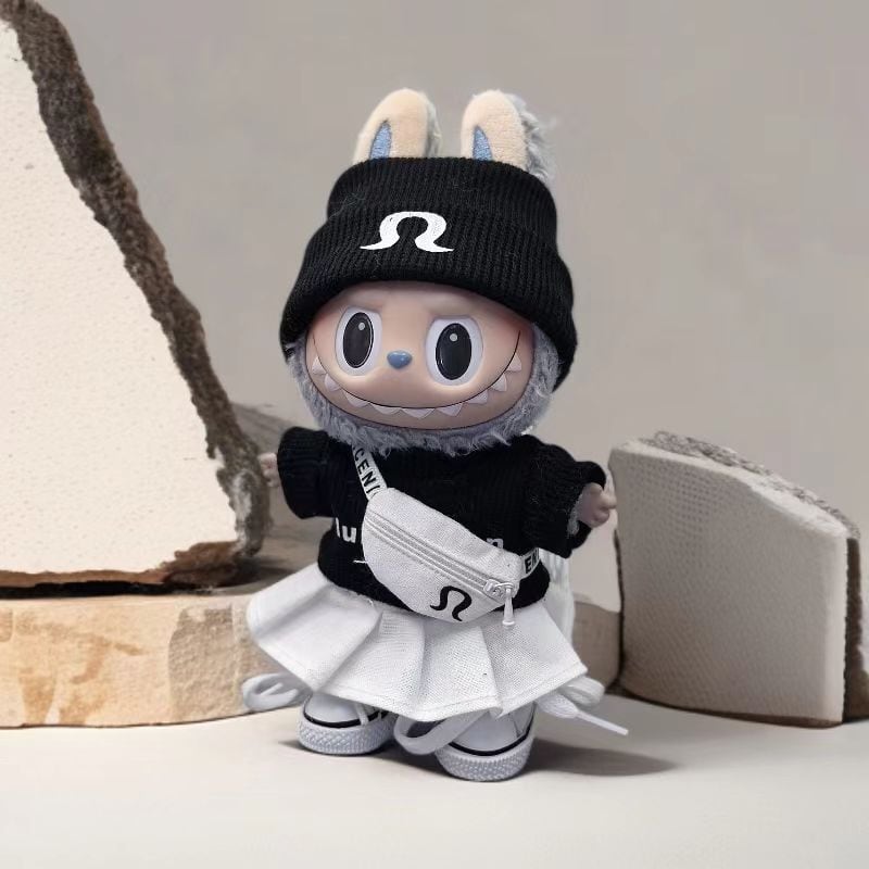 シューズ、バッグ付きでコスパ抜群!可愛いスポーツスタイル♡ Labubu スポーツコーディネート 5点フルセット 15cm/17cm対応