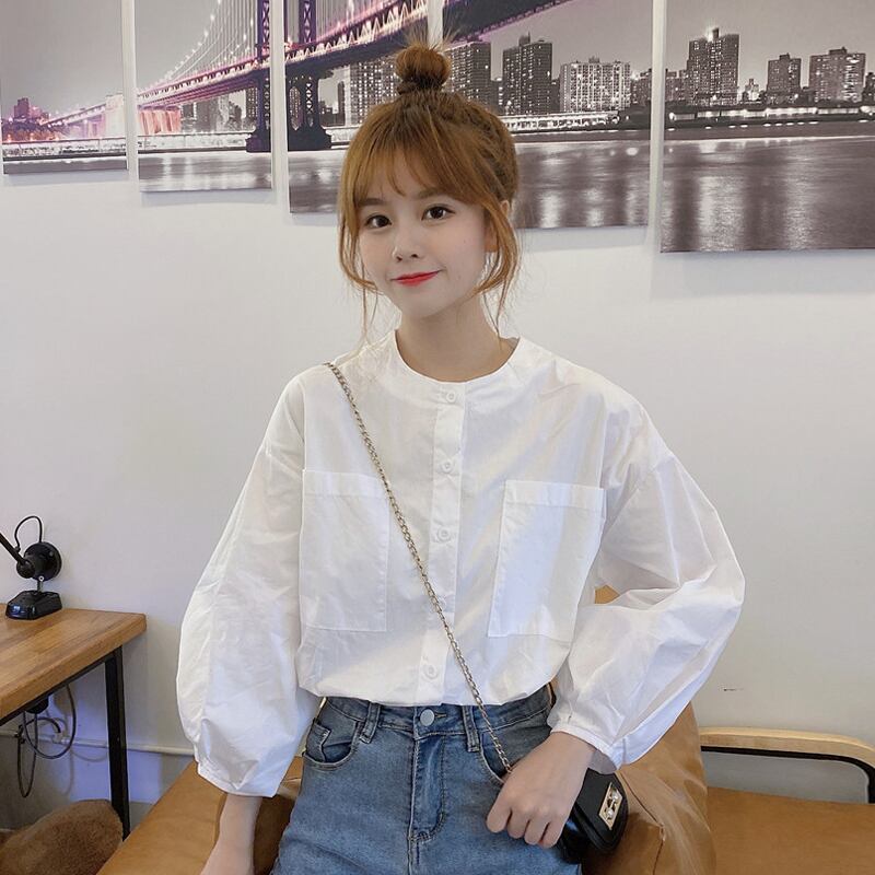 ホワイトシャツ レディーススプリングルーズ ロング 春物 スーパーモール55085220693