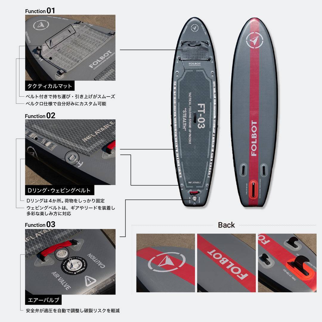 TACTICAL FOLDING SUP 【GREY】 | Abenteuer