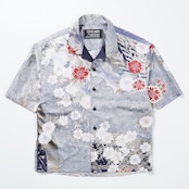 KIMONO OPEN COLLAR SHIRT