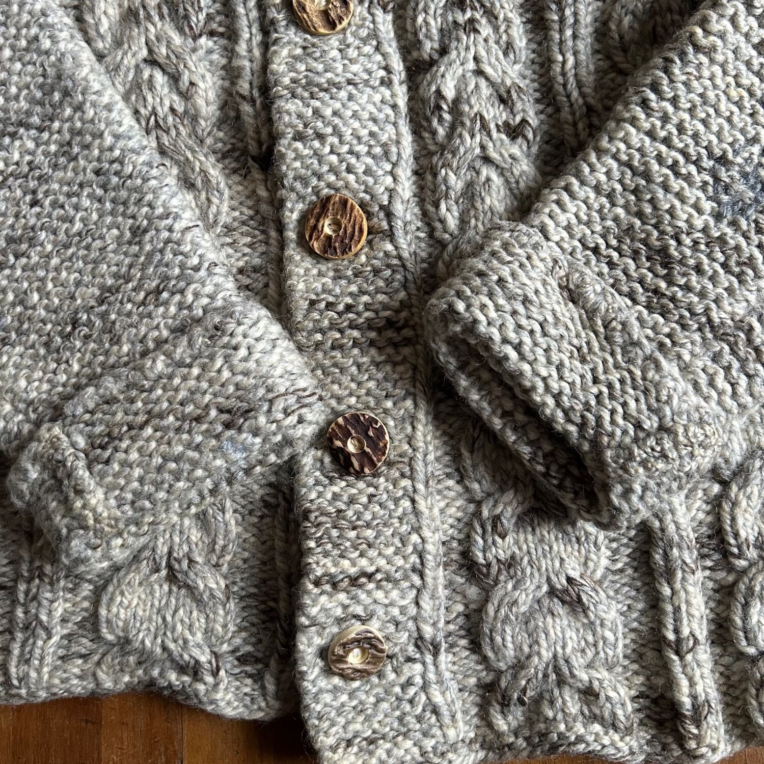 イギリス アランニット カーディガン 40's UK [C2548] | 古着屋