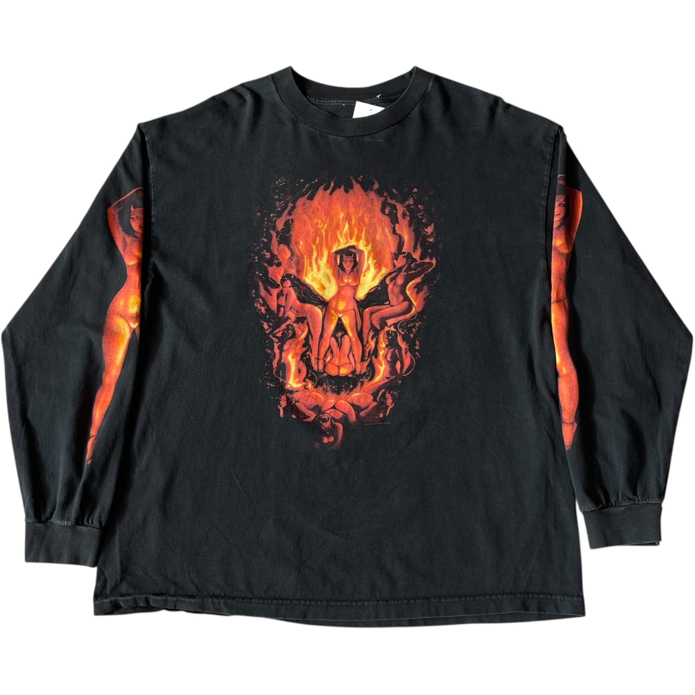 2009s GOOD SPORTS "Fire skull" L/S T-shirt