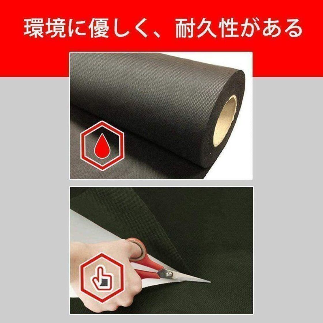除草シート 防草シート 雑草シート 1m×100m 固定 紫外線劣化防止 905 