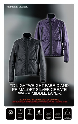 REINDEE LUSION 26AW PRIMALOFT SILVER 60G WARM INNER JACKET