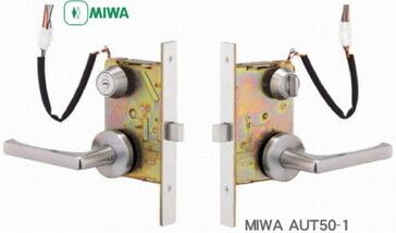AUT50-1 美和ロック電気錠 BS76mm、DT40mm 電子錠 MIWA 電気錠卸