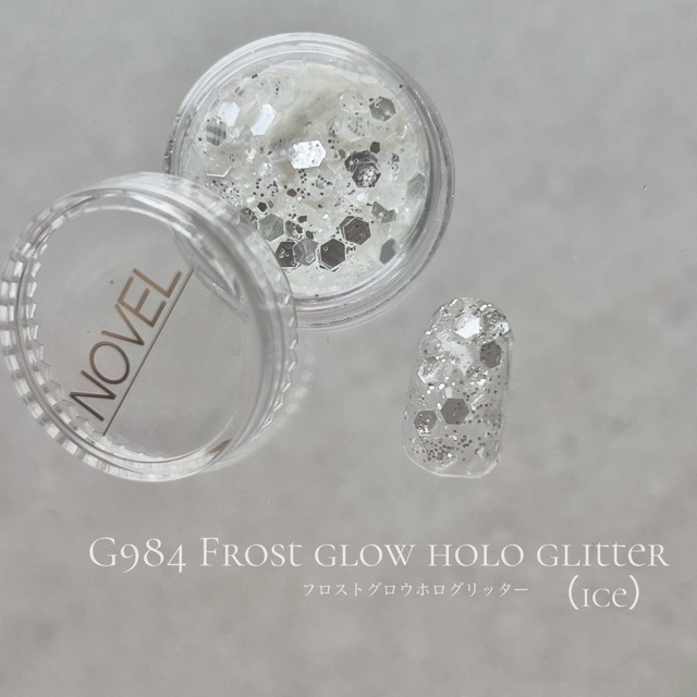 G984 Frost glow holo glitter ( ice )