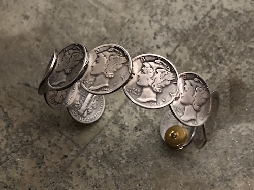 Button Works ボタンワークス Mercury Dime Coin Bangle-M