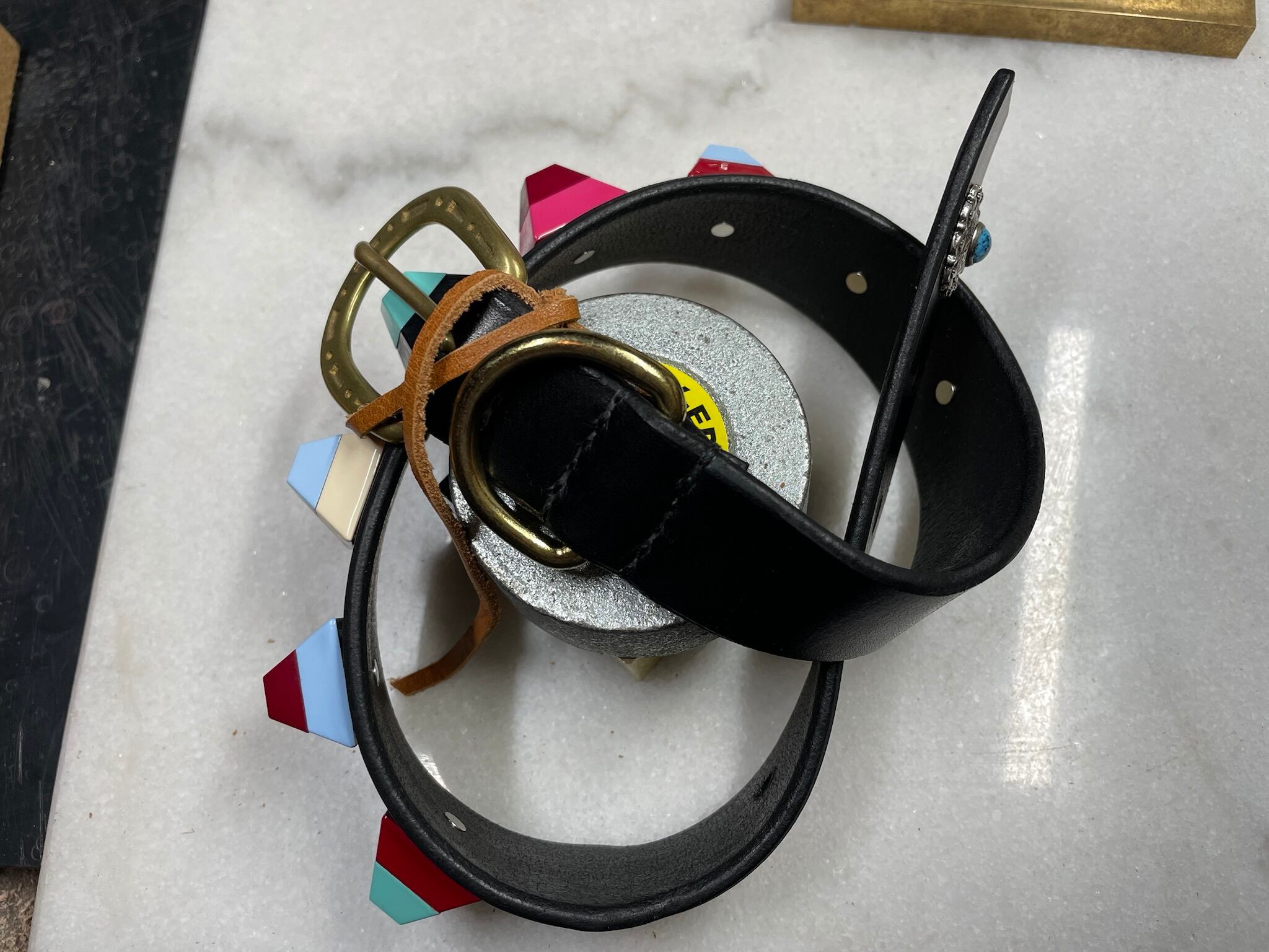 CDO-NUBG40RP CB〈BK〉】犬の首輪〈サイズ「M」〉牛革 人気｜CDO