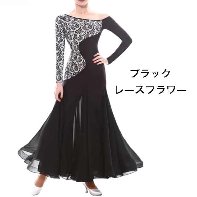 アシンメトリー・レースエレガンスドレス ds0967