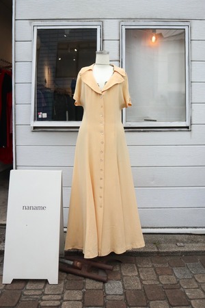 big collar silk one-piece