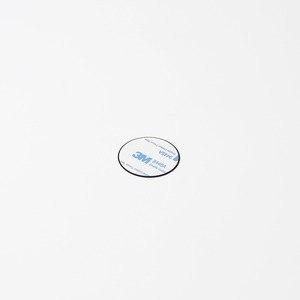 Black steel Plate_φ40 x t0.3mm with Sticker