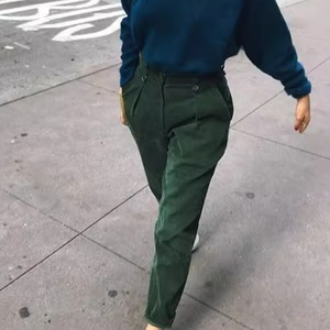 High waist corduroy pants　2colors　RW0167