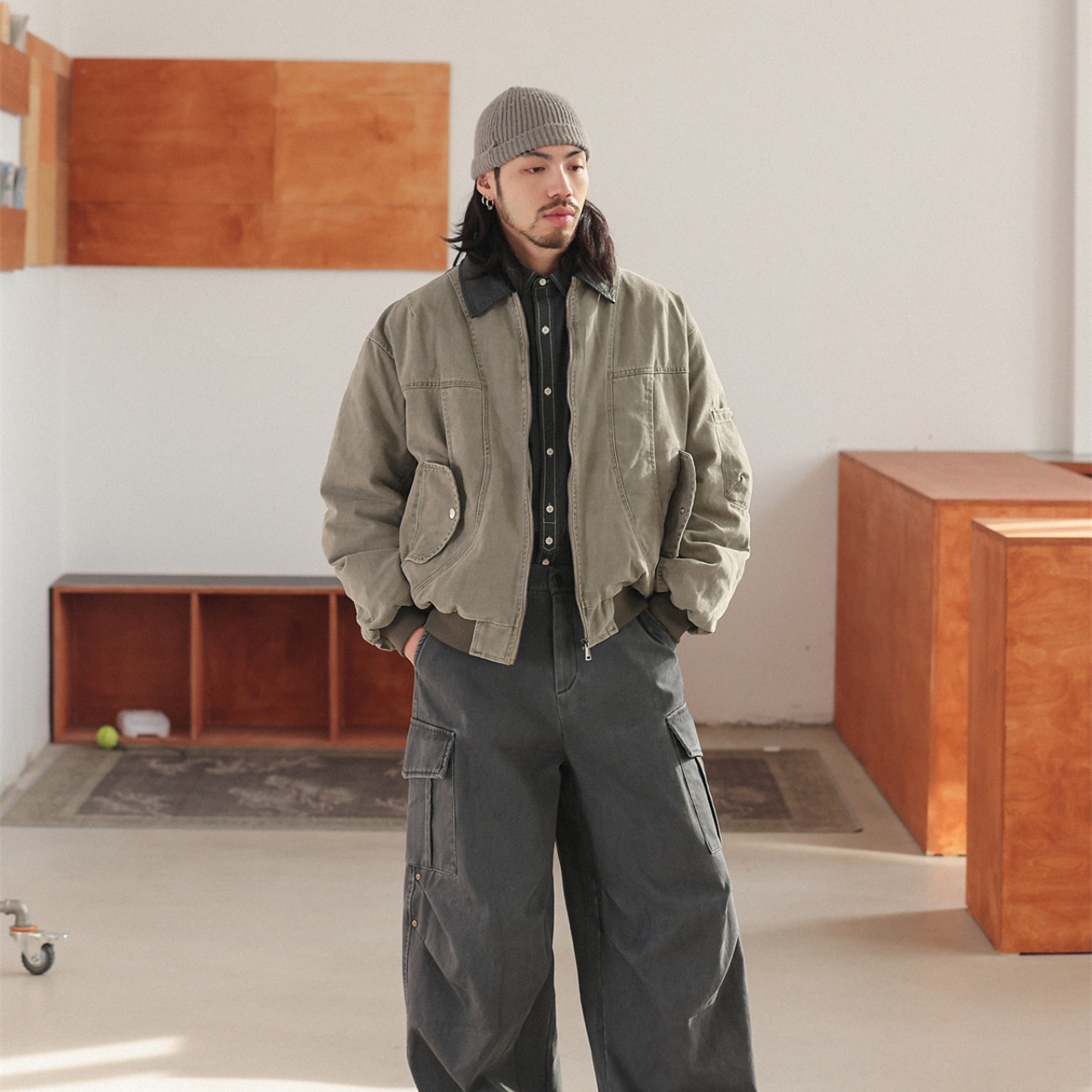 オーバーダイ ヴィンテージ ボンバージャケット K5488 - 10