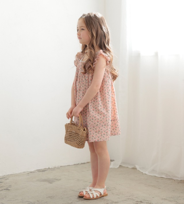 花柄スクエアネックワンピース＜flower＞