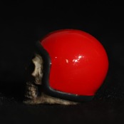VINTAGE HELL'MET VALVE CAP /CT125レッド