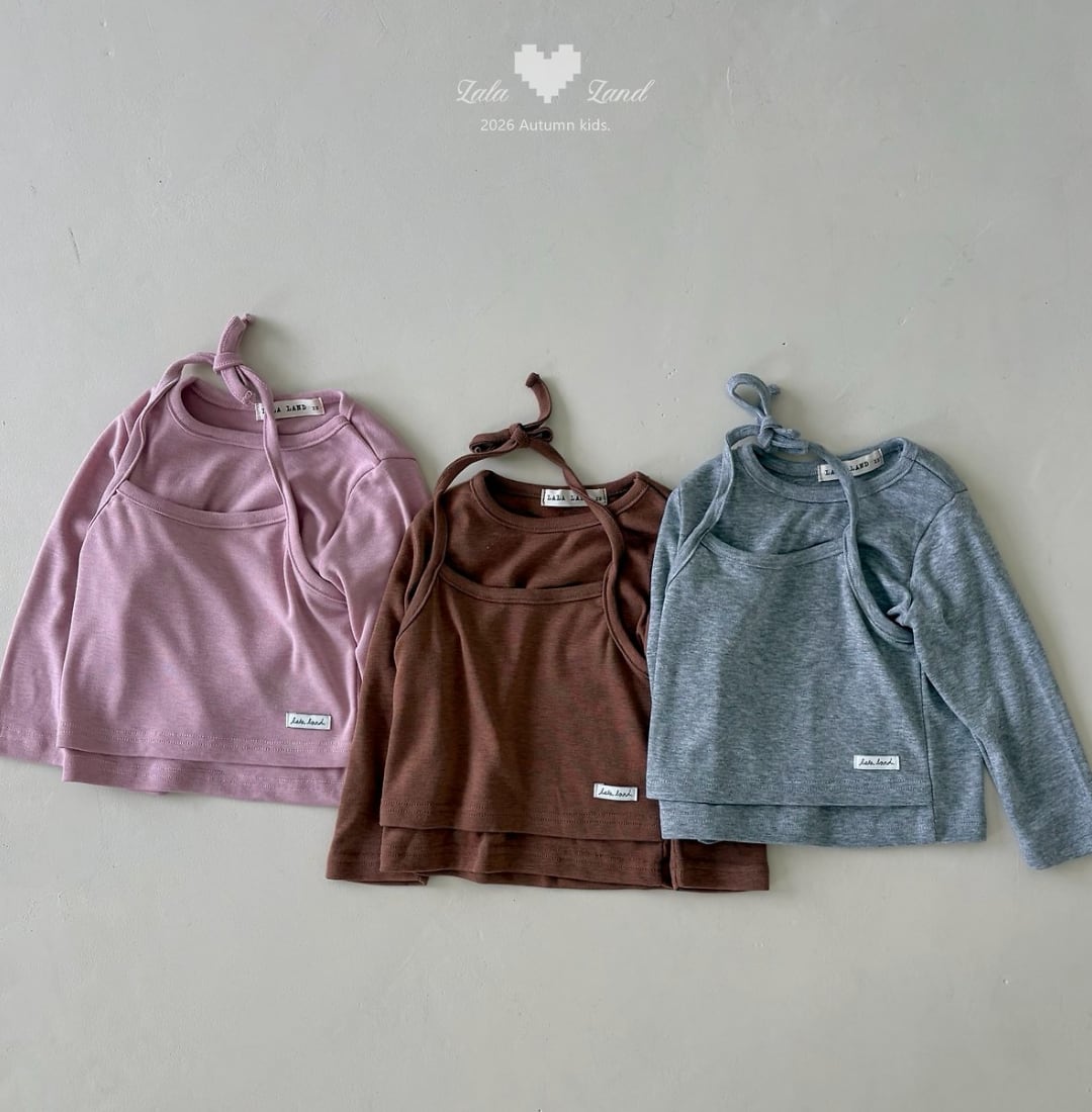 送料無料【予約】/  kidsホルターTシャツ /lalaland