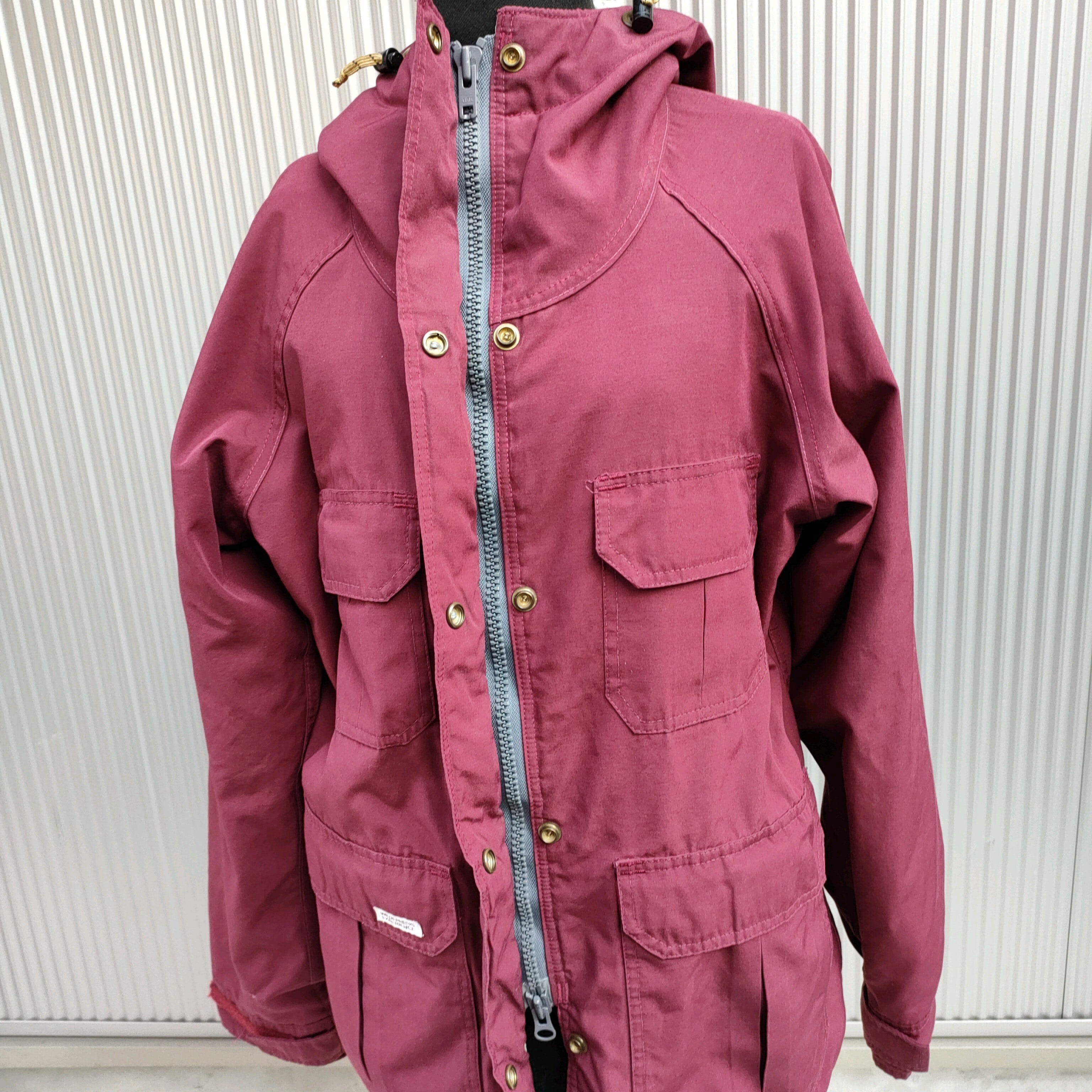 ○【70s/80s】ウィルダネスエクスペリエンスWILDERNESS EXPERIENCE/ビンテージ/ヴィンテージ/古着/Wジップ/3M  Thinsulate/STORM COAT/マウンテンパーカー/ボルドー/ユニセックス/QL18TBSFF8/333/