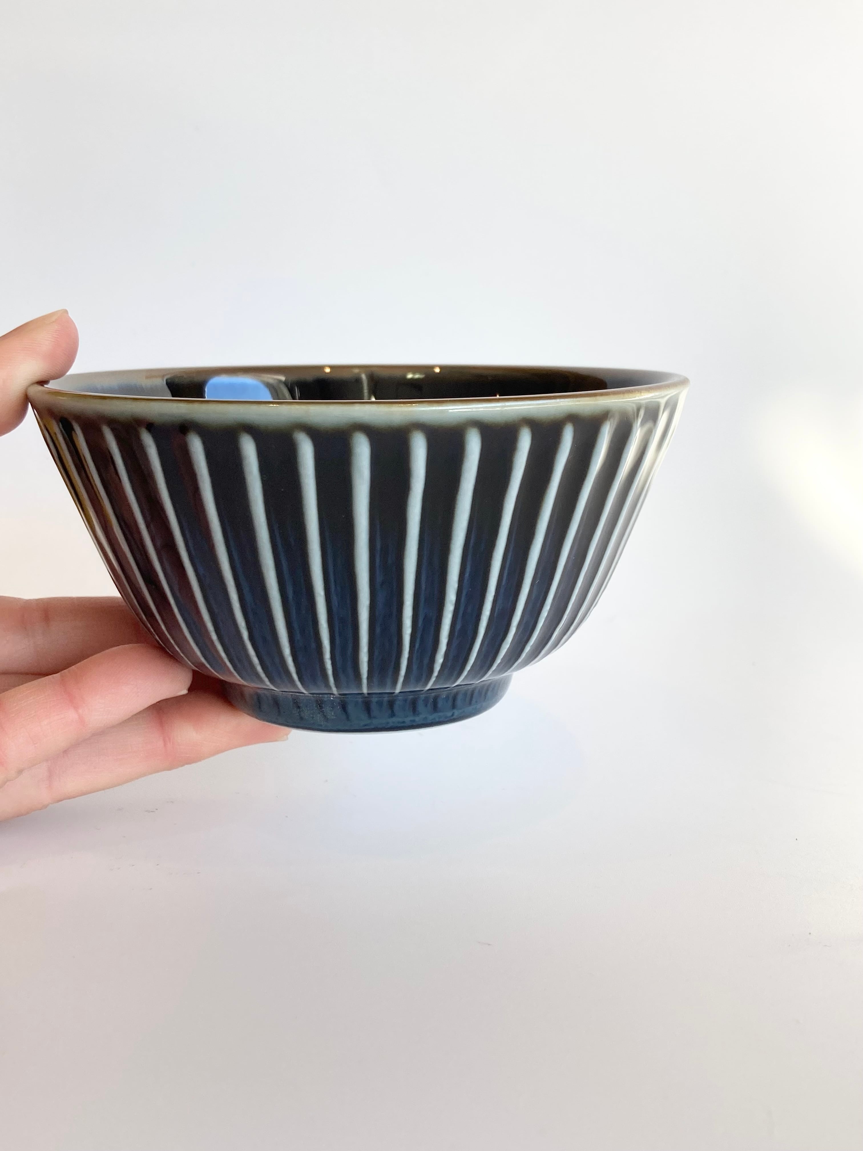 食器】飯碗 ネイビー（美濃焼） ご飯茶碗 ライスボウル | 若林陶器