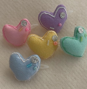 即納【hugmemore】Heart Candy Hair Pin《5Color》
